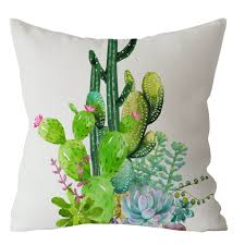 Green Cactus Pillow Cartoon Cactus Plush Plant Pillow Sofa Home Decoration 45cm Home Decor Home Decor Pillows