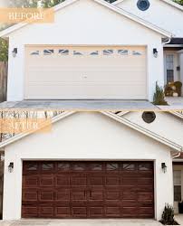 Share wood twin bed plans. Diy Garage Door Makeover With Gel Stain Diy Fresh Mommy Blog