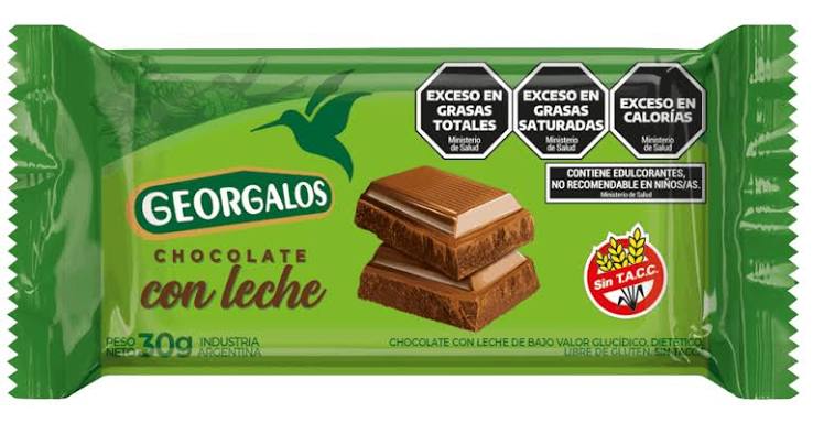 Chocolate Georgalos sin Azúcar por 30 gramos