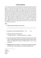 A worksheet to use after unit 1 part a activity 7 to. Englisch Arbeitsmaterialien Family 4teachers De
