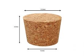 Tapered Cork Stoppers Size 95mm 102mm