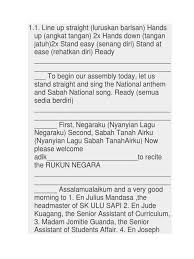 Land below the windsabah tanah airkunegeri kita yang tercintapemuda pemudisemua marilahbangunlah bersatu. Contoh Teks Pengerusi Majlis Eng Choral Speaking Malaysia Strait Of Malacca