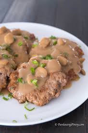 Pork Burger Steak With Mushroom Gravy Recipe Panlasang Pinoy