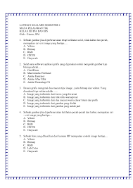 Soal jawaban tik kelas 12. Pdf Latihan Soal Mid Semester 1 Mata Pelajaran Tik Kelas Xii Ipa Dan Ips Oleh Gianto Spd Ardi Ahmady Academia Edu