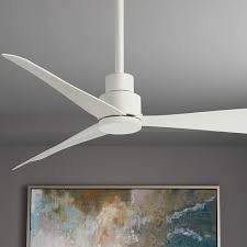 Outdoor ceiling fans should keep your outdoor space cool and breezy. 44 Minka Aire Simple Flat White Outdoor Ceiling Fan 43k28 Lamps Plus
