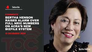 Bertha Henson raises alarm over full NRIC numbers