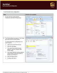 Bordell direct thermal multi function shipping label printer beige wide format 4 x 6 for usps ups fedex. Worldship Set The Label Stock Configuration Pdf Free Download