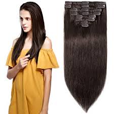 10 Inch 70g Clip In Remy Human Hair Extensions Full Head 8 Pieces Set Short Length Straight Very Soft Style Real Silky For Beauty 2 Dark Brown