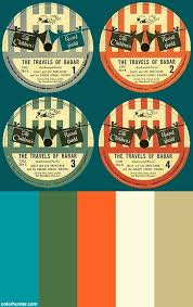 Travels Of Babar Labels Color Palette Color Palette Palette Children S Record