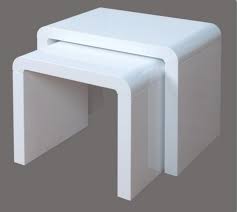 Discover nesting tables on amazon.com at a great price. Atlantis Clarus High Gloss White Nest Of Tables Nest Of Tables Furn On