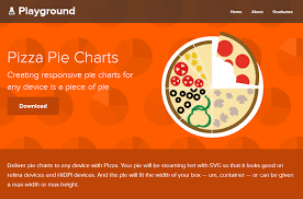 a responsive pie chart based on snap svg framework web