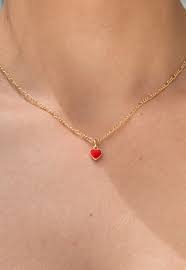 Brandy Melville Red Heart Necklace Brandy Melville Jewelry Necklace