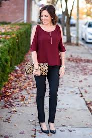 Holiday Party Pants Outfit With Cold Shoulder Top Casual Christmas Party Outfit Christmas Party Outfit Casual Work Party Outfits