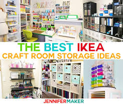 Integrate a craft area into a room that already has a purpose. Ikea Craft Room Storage Is Affordable Jennifermaker Com Facebook
