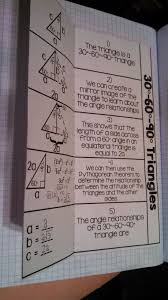 30 60 90 Triangle Relationships Foldable Page Special Right Triangles Free To Download Here Teaching Geometry Special Right Triangle Math Geometry