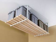 Fully illustrated, because nobody reads anymore. 37 Ceiling Overhead Storage Ideas Overhead Storage Garage Storage Storage And Organization