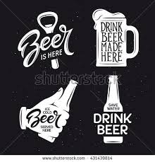 Beer Related Typography Vector Vintage Lettering Illustration Chalkboard Design Elements For Beer Pub Beer Advertising Beer Chalkboard Beer Art Beer Poster