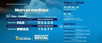 Venezuela vuelve a la cuarentena 02.01.2021. Alcalde De Soledad Decreta Toque De Queda Ley Seca Para Navidad Y Fin De Ano E Implementa El Pico Y Cedula Primer Plano Mas Cerca De La Verdad