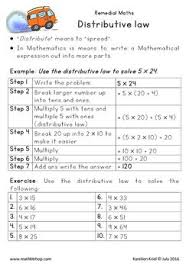 Distributive Law Mathematics Memorandum Math