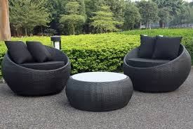 Cocoon Swivel 3 Piece Outdoor Balcony Setting Black Black Small Balcony Furniture Muebles De Dormitorio De Ninas Diseno De Interiores Salas Muebles De Mimbre
