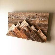 3d Mountain Wall Decor Etsy In 2021 Pallet Wall Decor Mountain Wall Decor Diy Pallet Wall