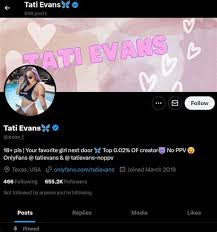 Tati evans onlyfans porn | OnlyFans Telegram Channel | webskimichal.pl