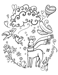 Beautiful February Coloring Page Coloring Pages Winter Free Coloring Pages Coloring Pages