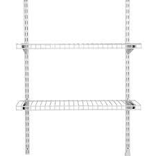 Rubbermaid Homefree 48 In X 1 9 In X 12 In White Wire Shelf Kit Lowes Com Wire Shelving Rubbermaid Shed Accessories Rubbermaid