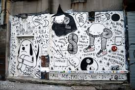 Black And White Mural Street Art Street Art Graffiti Street Art Art Blog Graffiti
