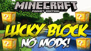 Minecraft 1v1 lucky block dropper race! Mcpe How To Get Lucky Blocks No Mods Minecraft Pe Lucky Blocks Youtube