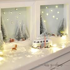 Winterlandschaft Im Bilderrahmen Ein Diy Im Winter Ikea Christmas Christmas Shadow Boxes Minimalist Christmas Decor