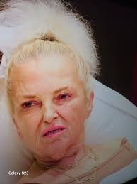 Why is boring Victoria dressed like 90 years old woman? Those green slacks  are revolting