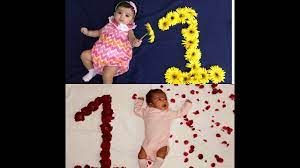 Bringing flowers into your newborn photoshoot or first birthday makes your photos a step above the rest. Baby Photoshoot Ideas At Home Flower Theme Youtube
