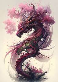 sakura dragon' Poster by Muhammad Irsan | Displate