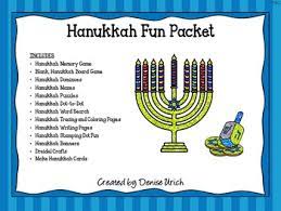 This is also a great hanukkah gift for the younger members of your family and older ones will love helping to make it. Hanukkah Fun Worksheets Teaching Resources Teachers Pay Teachers