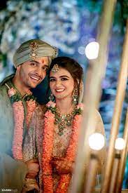 Photo Of A Happy Couple Portrait Bride Groom Photos Photo Poses For Couples Indian Wedding