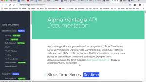 What is bitcoin doing this week. Get Bse And Nse Stock Prices Using Api Alpha Vantage India Stock Market Api Youtube