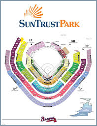 Suntrust Park Map Seating Chart Gates And Entrances