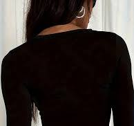T-shirt à col rond en tissu fin, haut décontracté à manches longues pour *  et l'automne, vêtements pour femmes