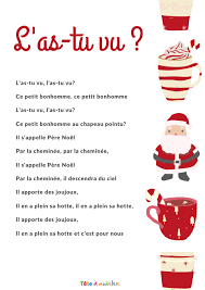 L As Tu Vu Paroles Du Celebre Chant De Noel Avec Tete A Modeler