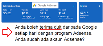 Dalam artikel ini, saya akan menerangkan kepada anda: Bagaimana Nak Buat Duit Secara Percuma Dengan Google Adsense Aridz Ridzuan