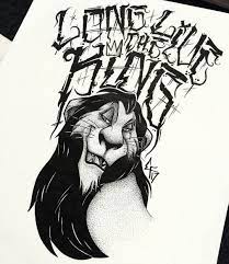 The Lion King Family Tattoo Idea Scar Long Life The King Lion King Drawings Lion King Tattoo Scar Lion King