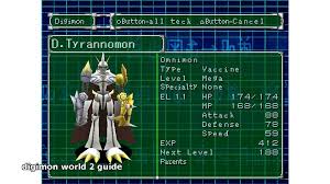 Clicking the name, skill, etc. Digimon World 2 Guide Video Dailymotion