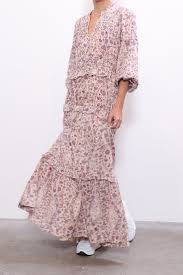 Isabel Marant Etoile Likoya Dress In Ecru Golden Goose Running Sole In White Nabuk Cotton Long Dress Dresses Isabel Marant Etoile