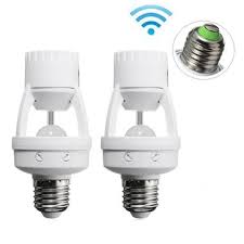 E27 Infrared Pir Motion Sensor Light Bulb Switch Holder Converter Sale Banggood Com