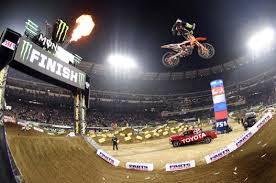 supercross brings off road racing to angel stadium orange