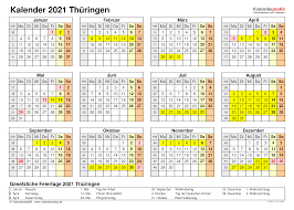 Pdf kalender 2021 thüringen zum ausdrucken kostenlos. Kalender 2021 Thuringen Ferien Feiertage Pdf Vorlagen