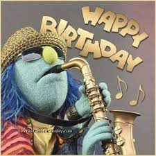 Happy Birthday Zoot Muppet Show Saxophone Sax Verjaardag Kaarten Muziek