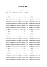 Type the alphabet is an online best alphabet typing speed test tool. Typing Test Part 1 Typing Test Part 1 The Following Test Is A Good Way To Prepare For The Studocu