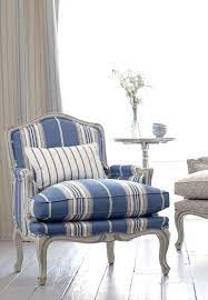 romo fabrics and wallcoverings foto idei dizajn blue white decor furniture striped chair